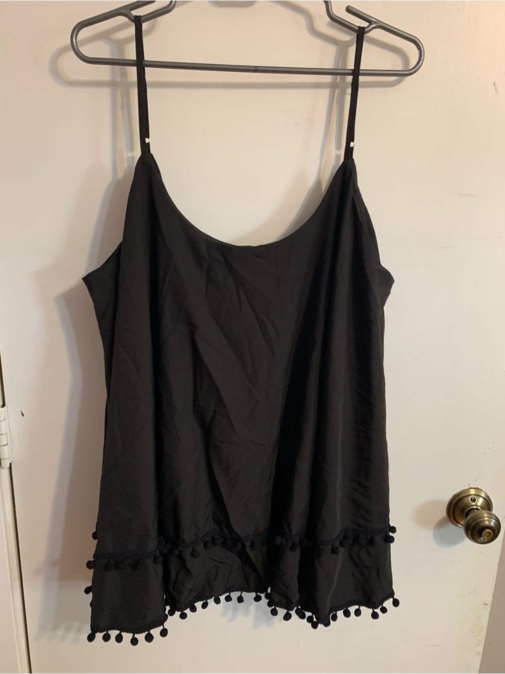 Black swing tank top